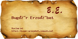 Bugár Erzsébet névjegykártya