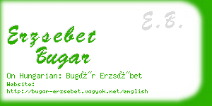 erzsebet bugar business card